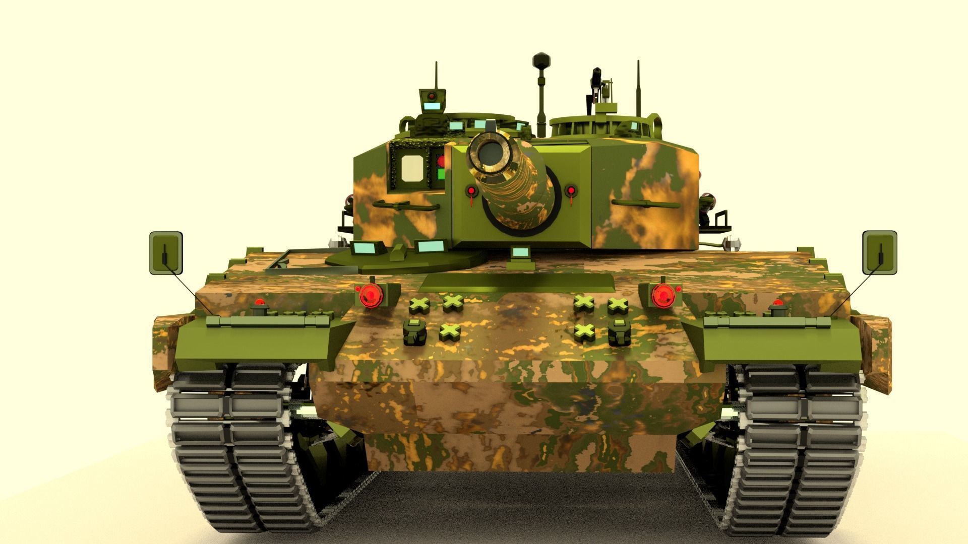 Tank Leopard 3D model_5