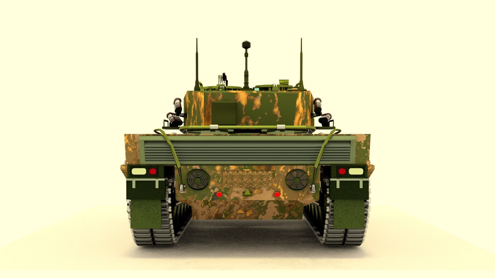 Tank Leopard 3D model_6