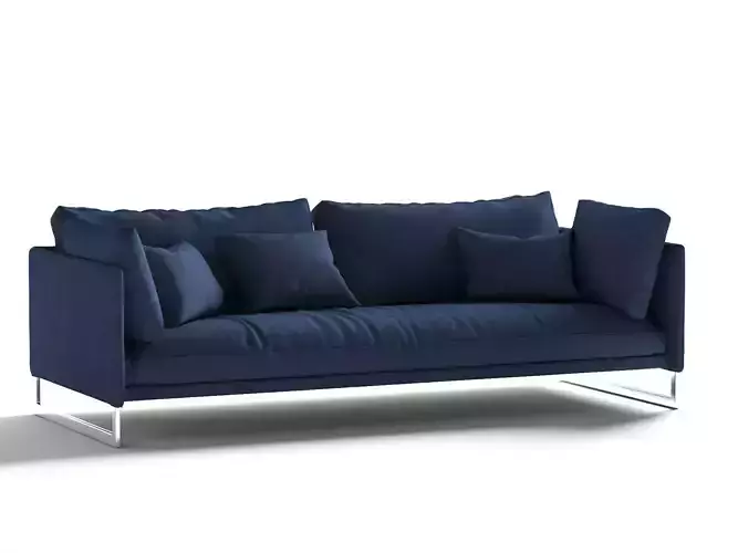 LIVING AREA SOFA 3D MODEL 3DS  MAX 