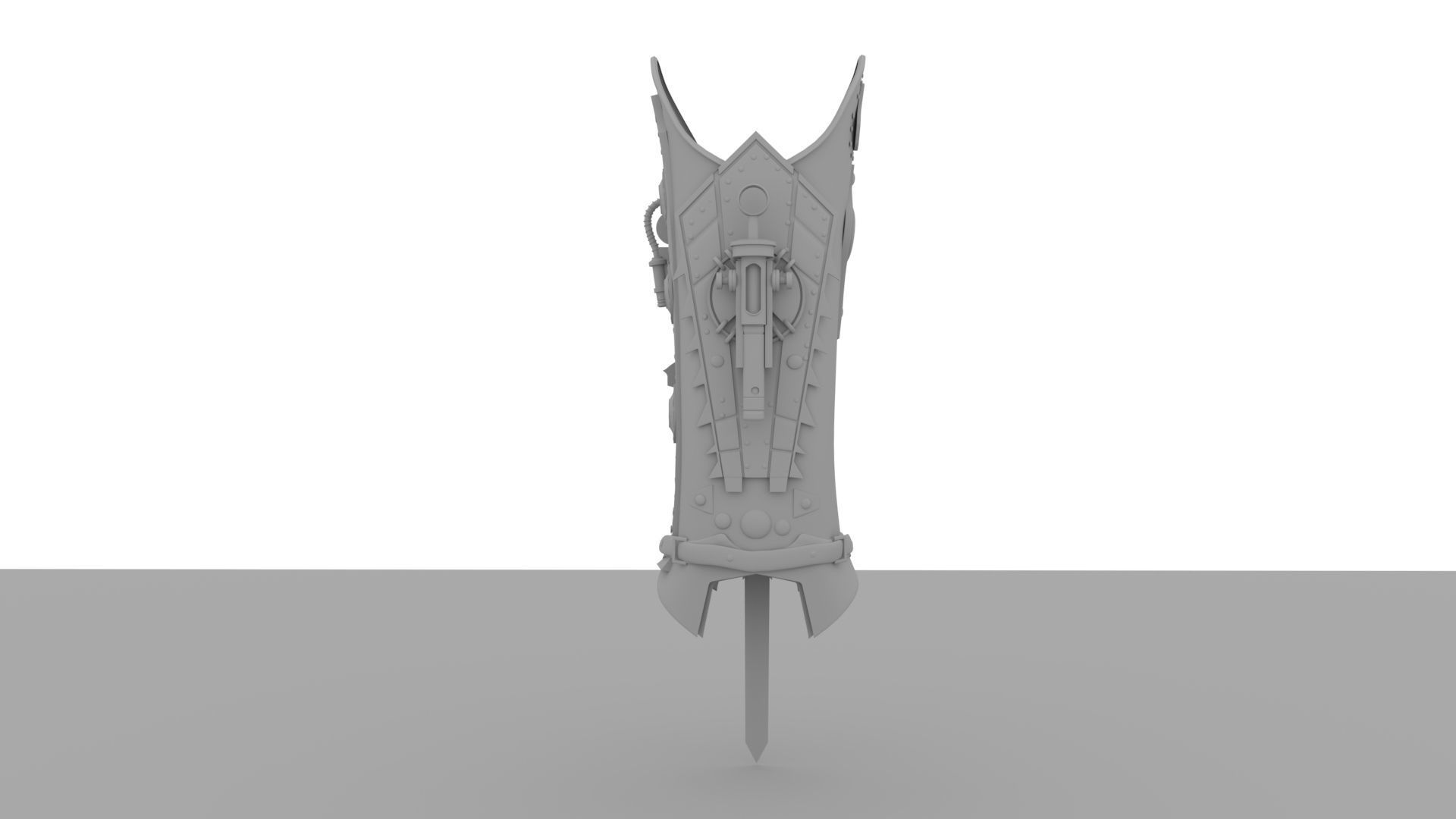 Assassins Creed Hidden Blade  Low-poly 3D model_2