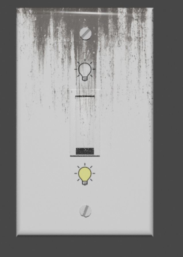 Light Switch 4 type of texture Low-poly 3D model_9