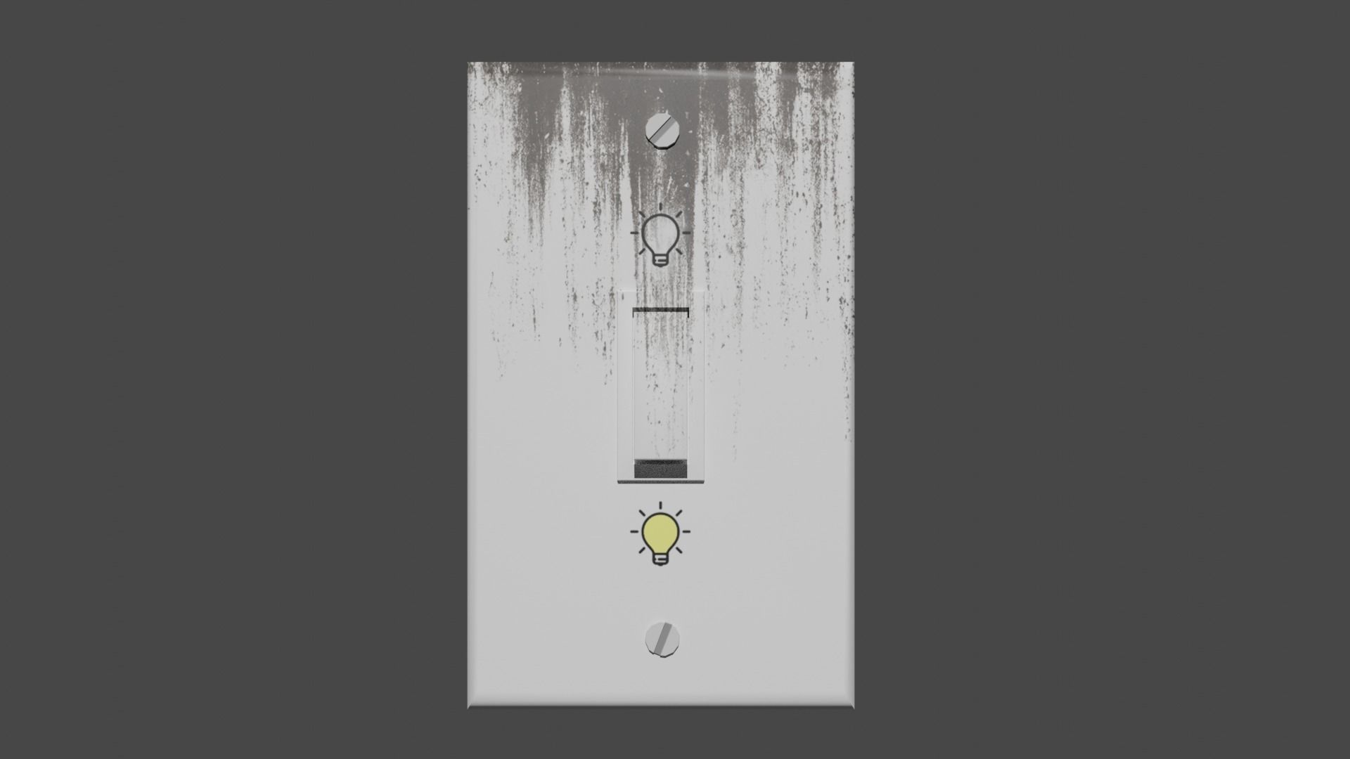 Light Switch 4 type of texture Low-poly 3D model_5