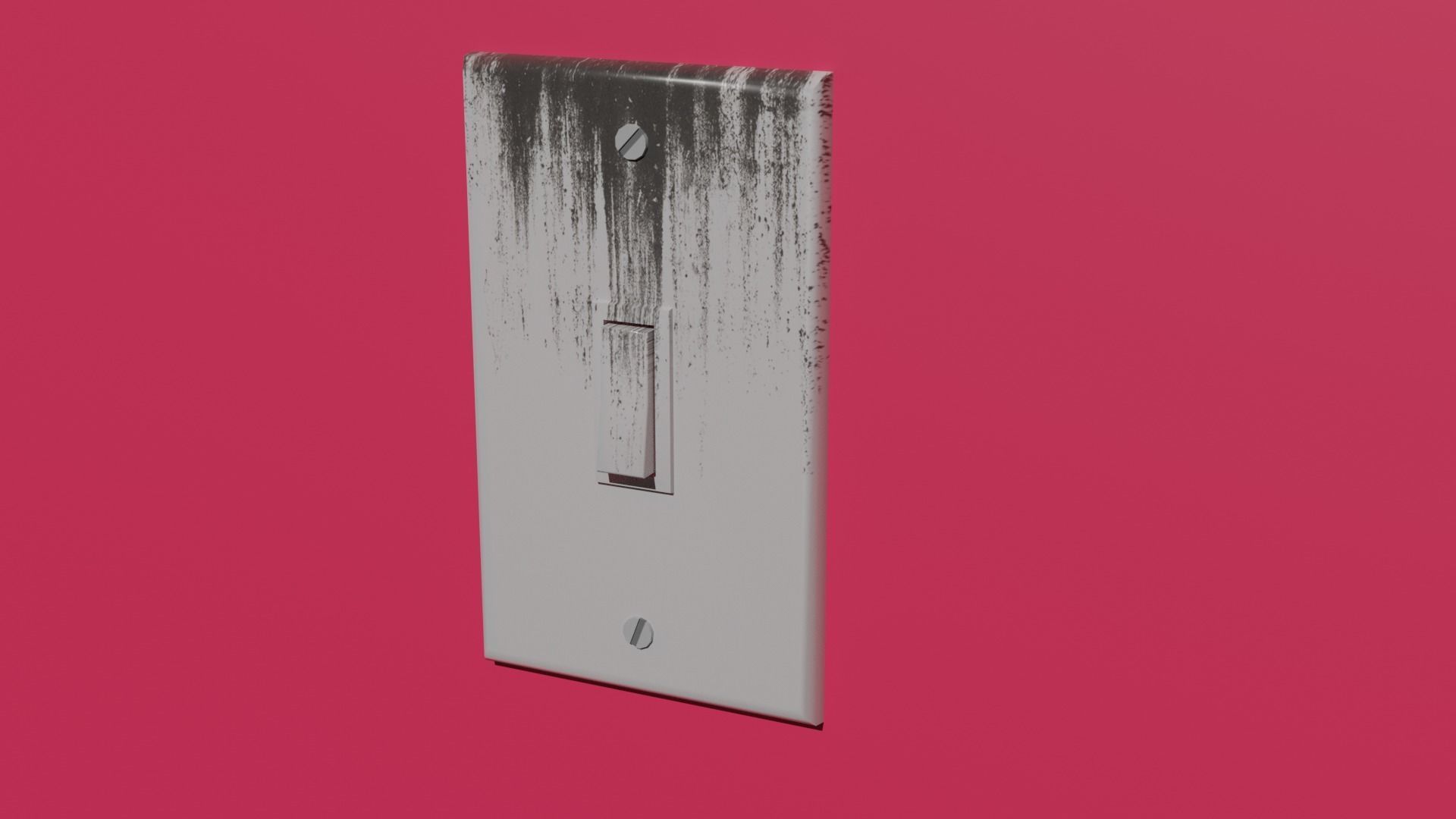 Light Switch 4 type of texture Low-poly 3D model_3