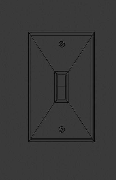 Light Switch 4 type of texture Low-poly 3D model_18