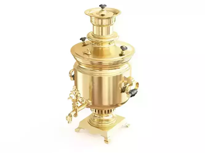 Samovar golden kettle