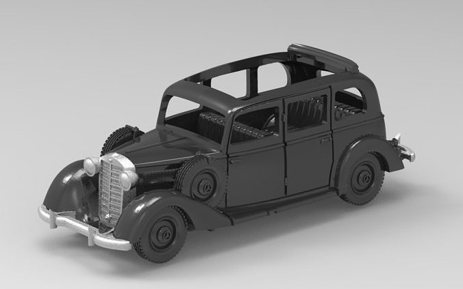 Mercedes 260D 3D print model
