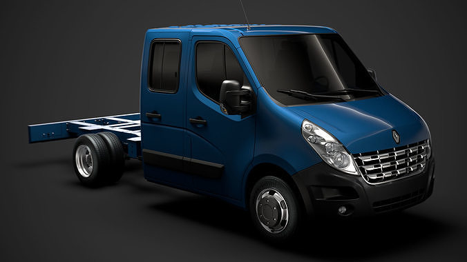 Renault Master CrewCab DW E20 Chassis 2010 3D model