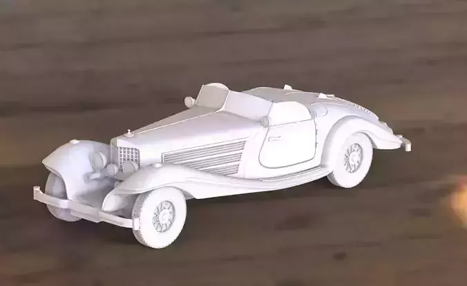 mercedes 540 3D print model