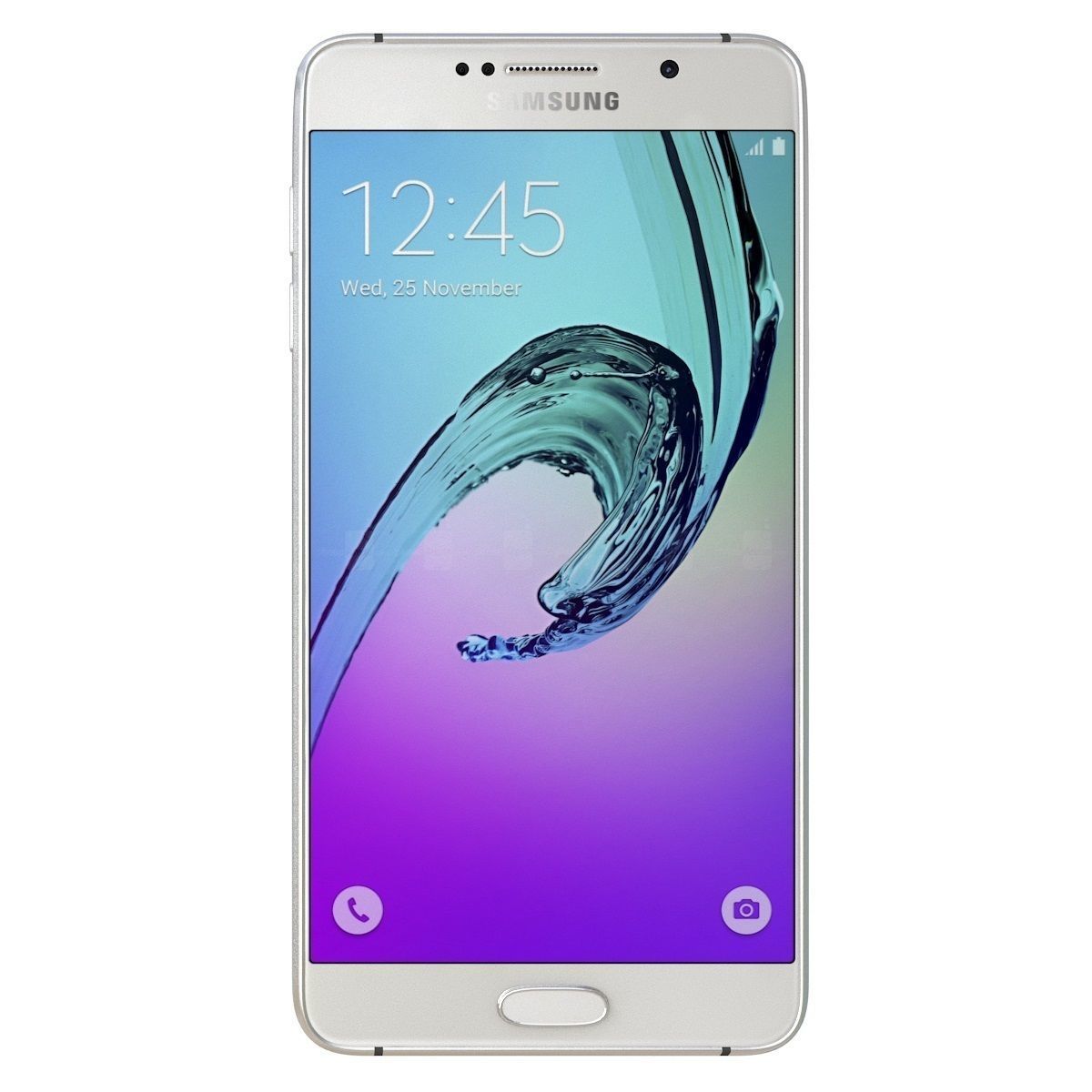 Samsung Galaxy A7 2016 white 3D model_3