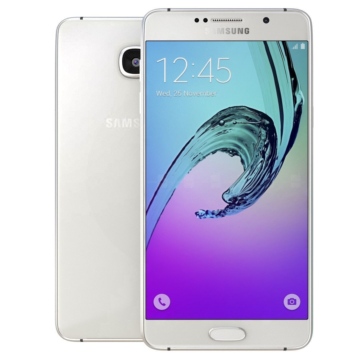 Samsung Galaxy A7 2016 white 3D model_1