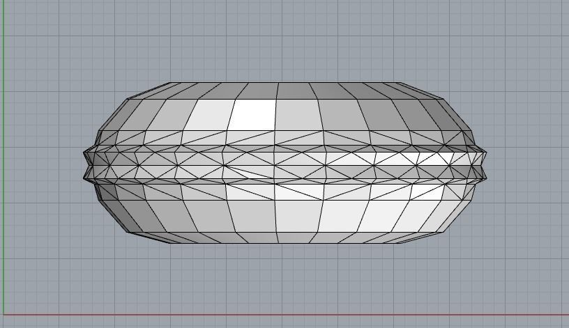 Lowpoly macaron plastic disk 3D model_6