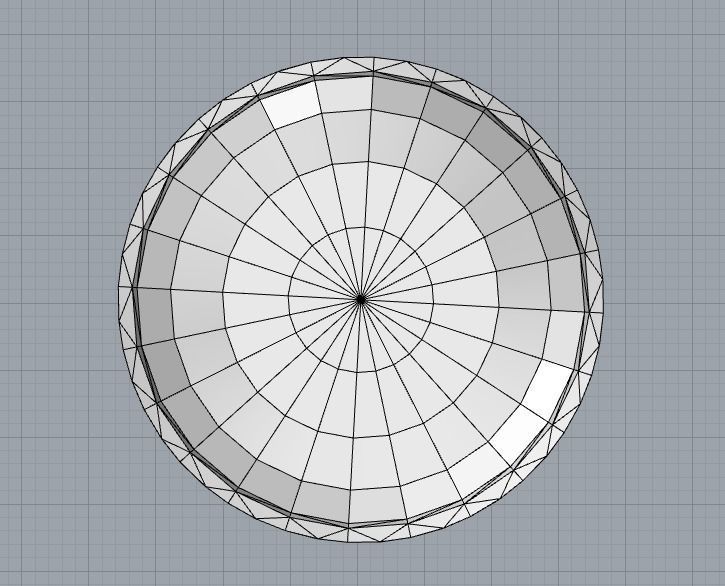 Lowpoly macaron plastic disk 3D model_7