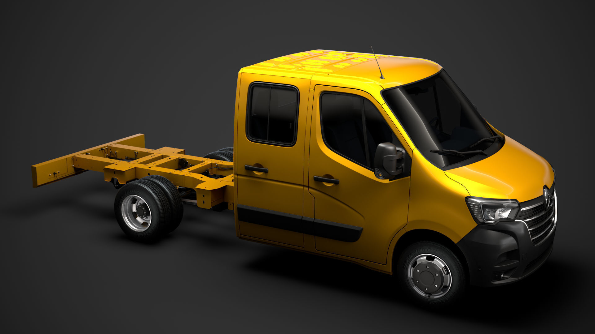 Renault Master CrewCab DW E20 Chassis 2020 3D model_12