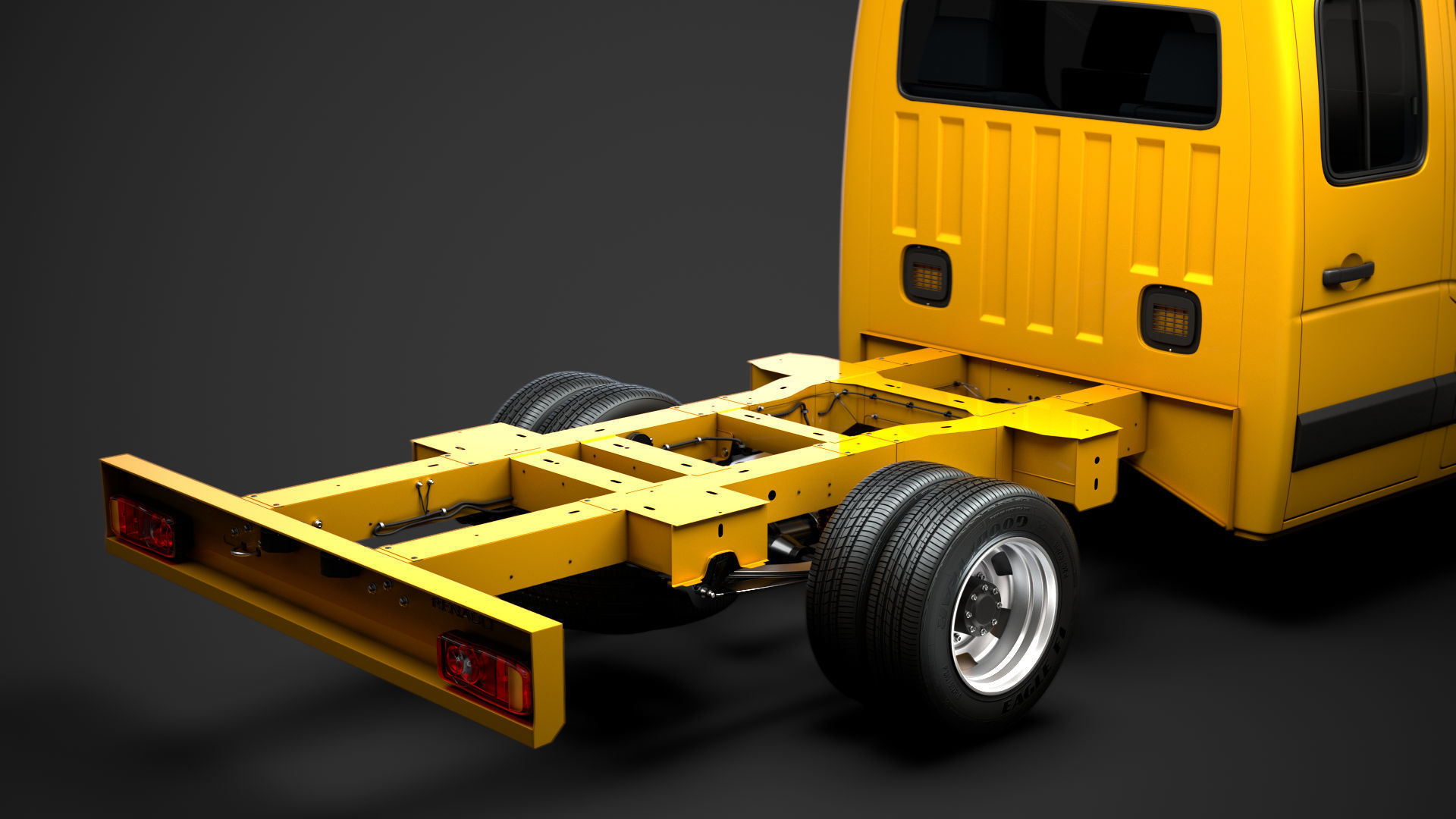 Renault Master CrewCab DW E20 Chassis 2020 3D model_10