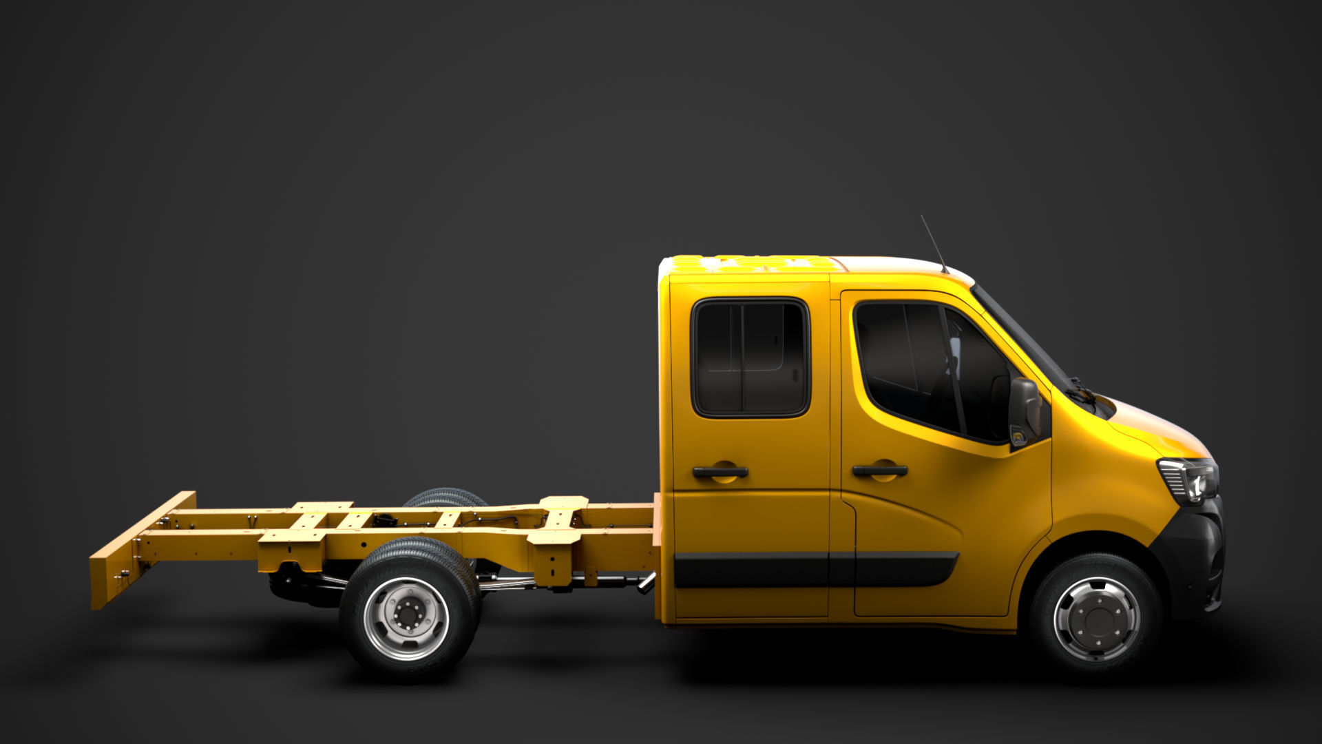 Renault Master CrewCab DW E20 Chassis 2020 3D model_1