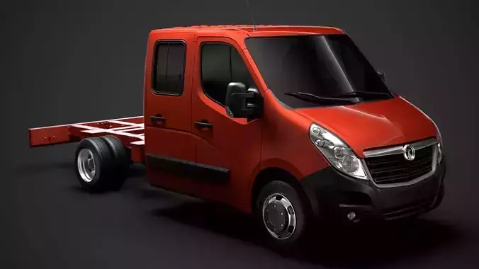Vauxhall Movano CrewCab DW E20 Chassis 2014 3D model