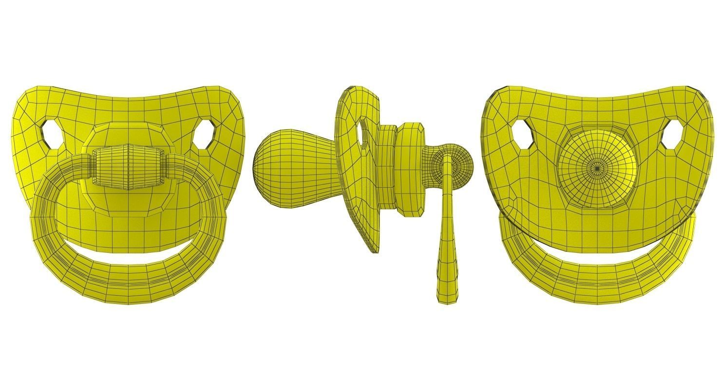Pacifier model 3D model_8