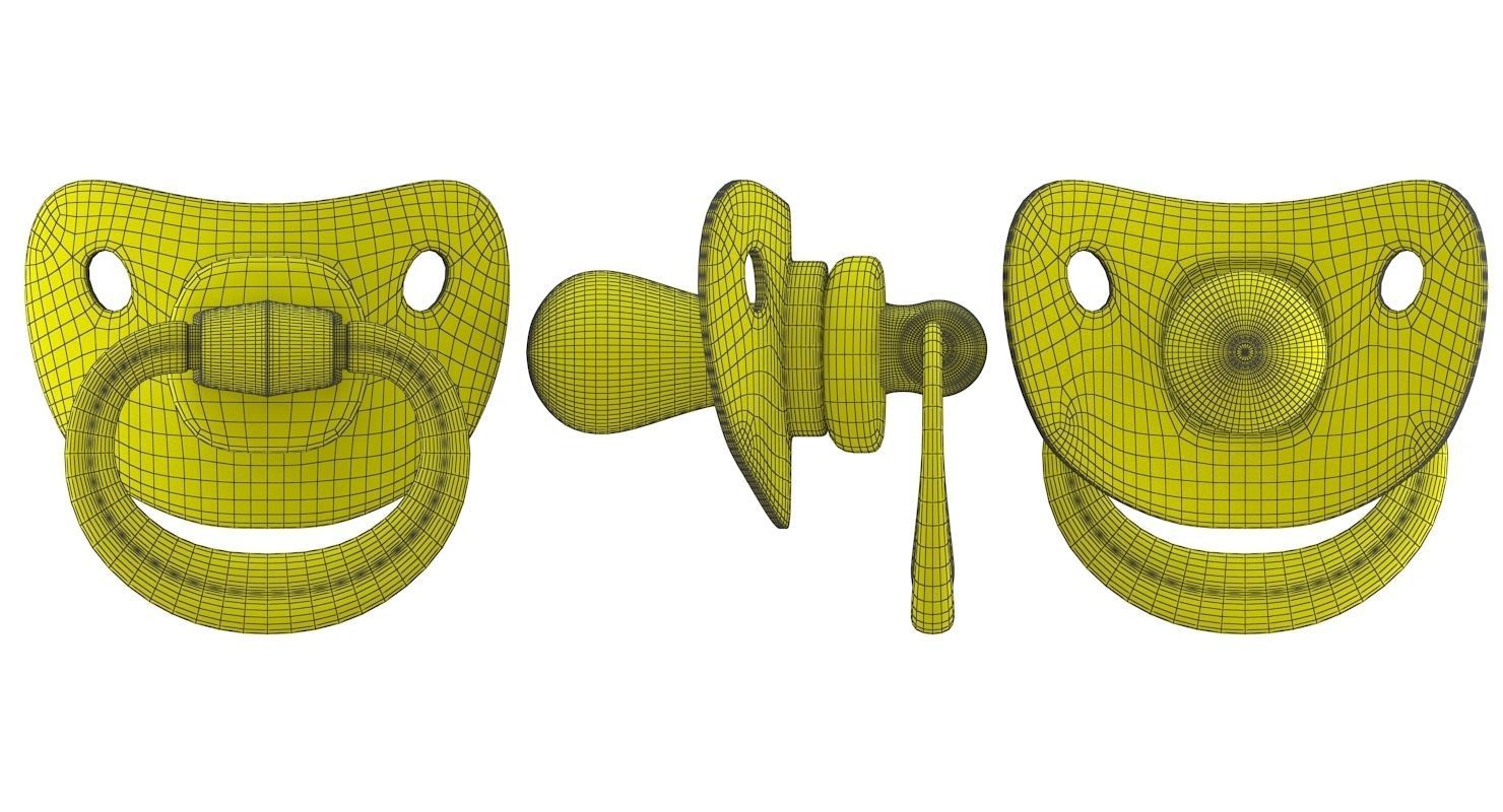 Pacifier model 3D model_9