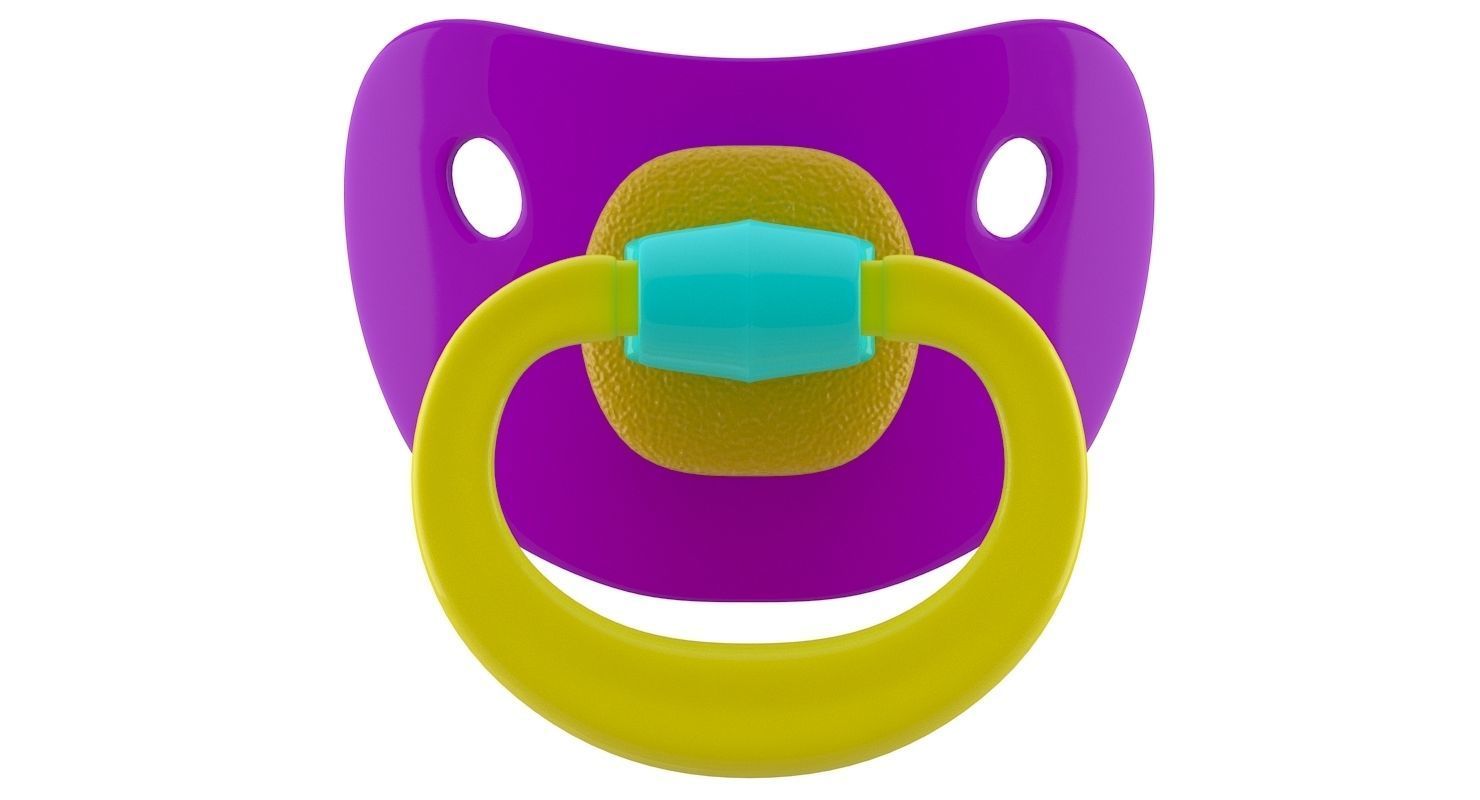 Pacifier model 3D model_3