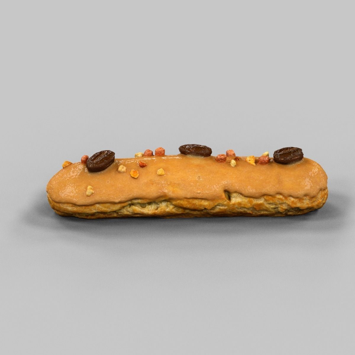 Eclair Mocca Low-poly 3D model_1