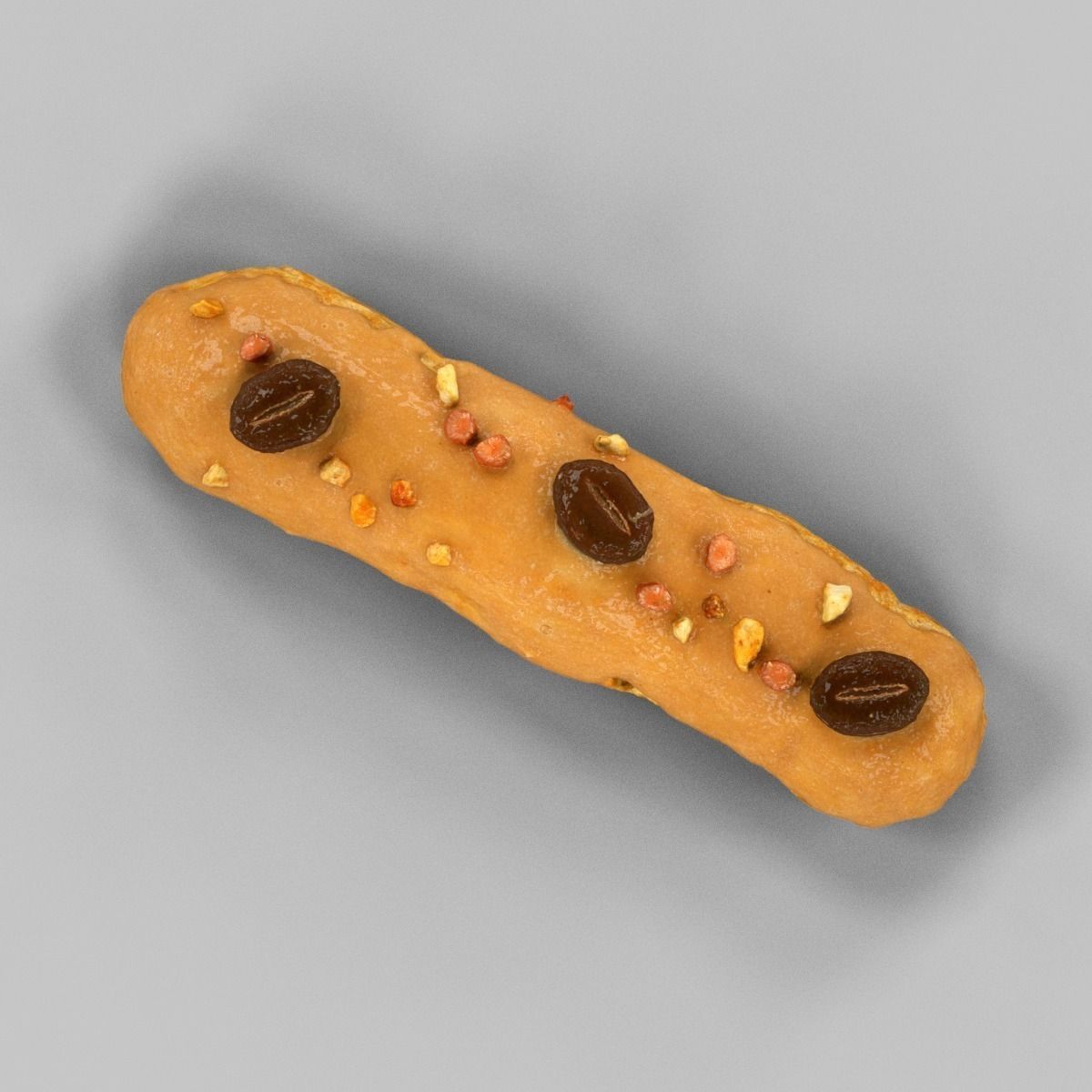 Eclair Mocca Low-poly 3D model_4
