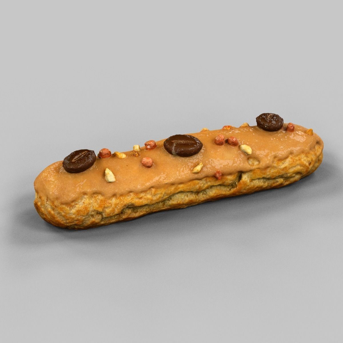 Eclair Mocca Low-poly 3D model_2
