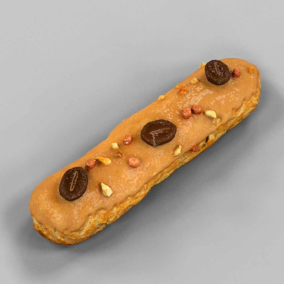 Eclair Mocca Low-poly 3D model_3