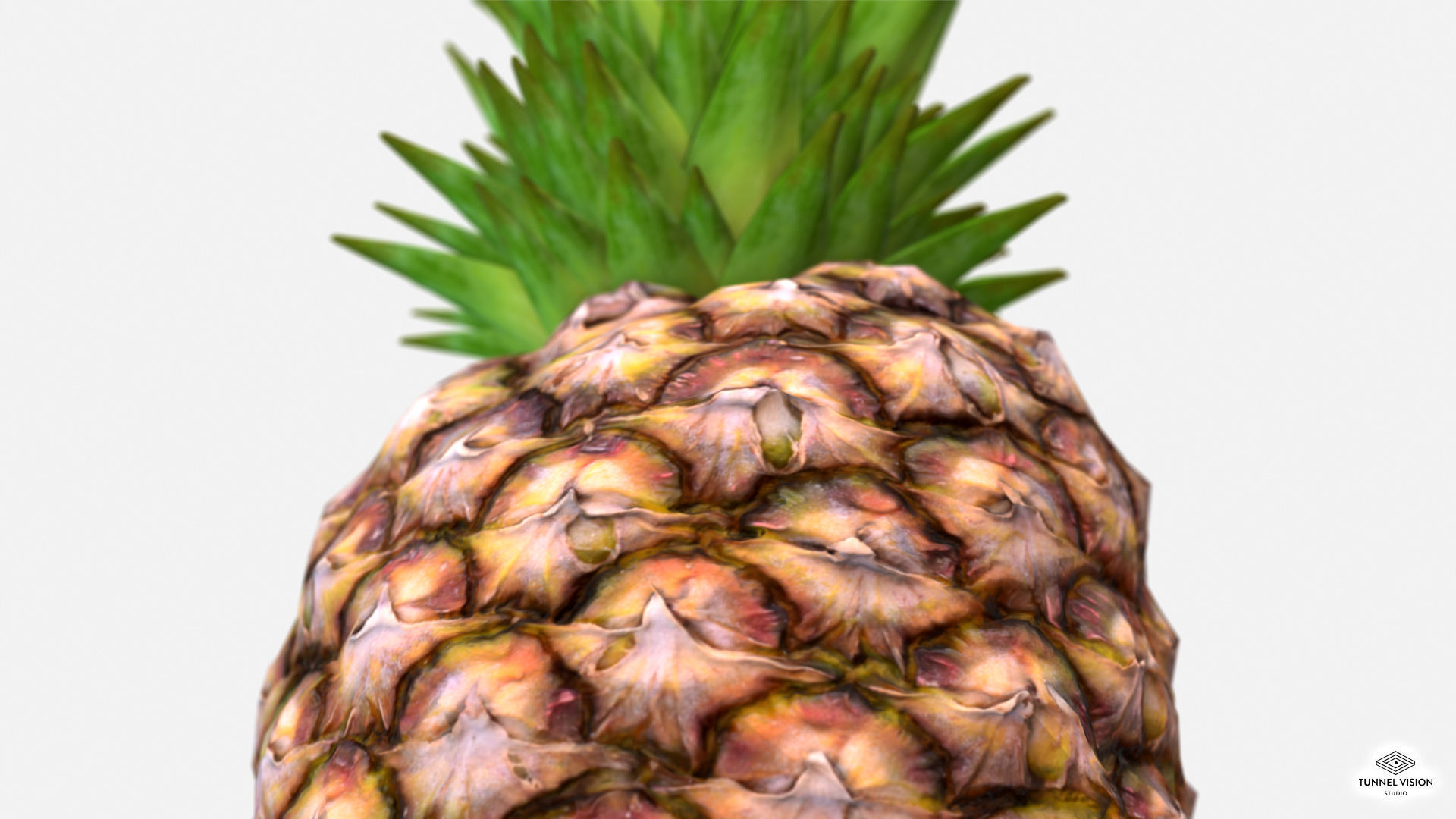 Exotic Fruit Pineapple - Photoscanned PBR Low-poly 3D model_5