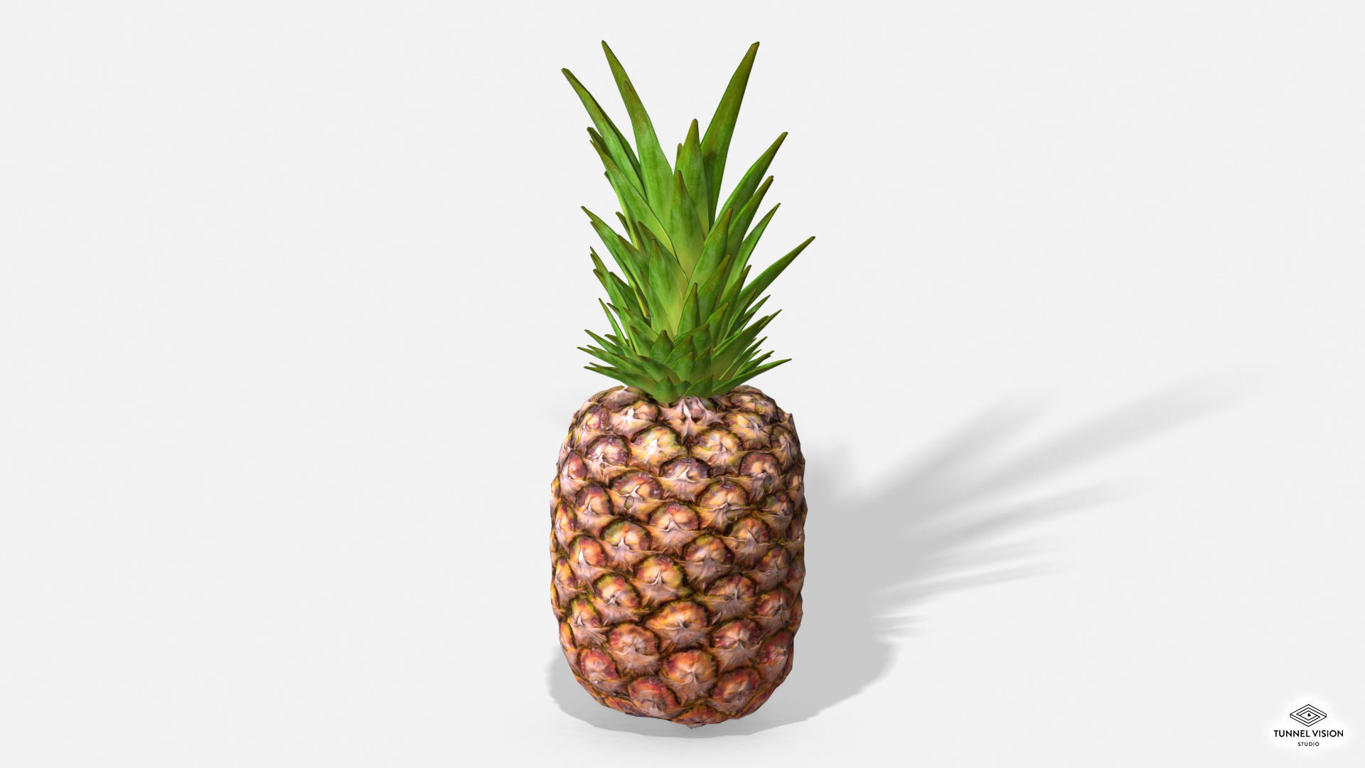 Exotic Fruit Pineapple - Photoscanned PBR Low-poly 3D model_3