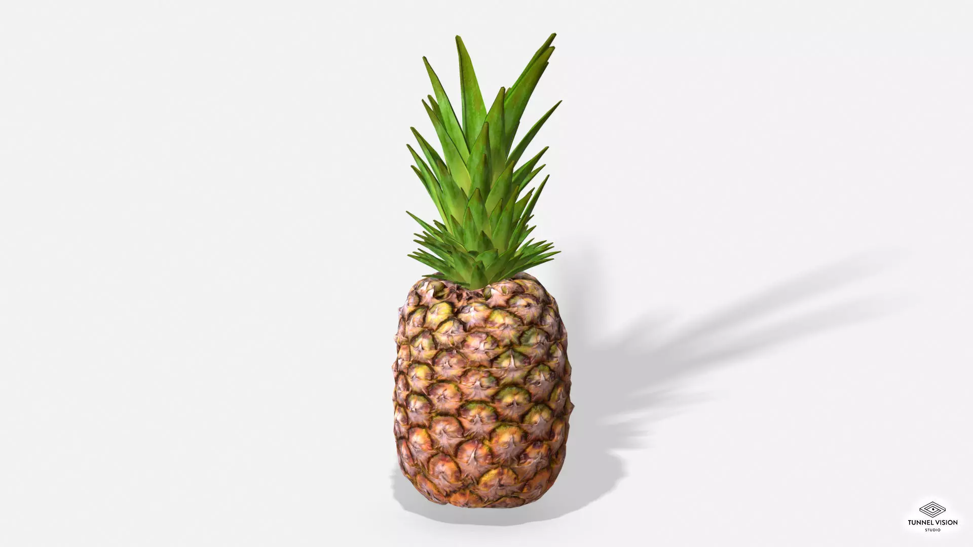 Exotic Fruit Pineapple - Photoscanned PBR Low-poly 3D model_0
