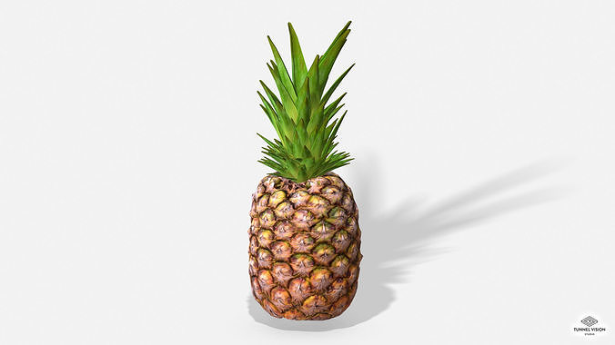 Exotic Fruit Pineapple - Photoscanned PBR Low-poly 3D model