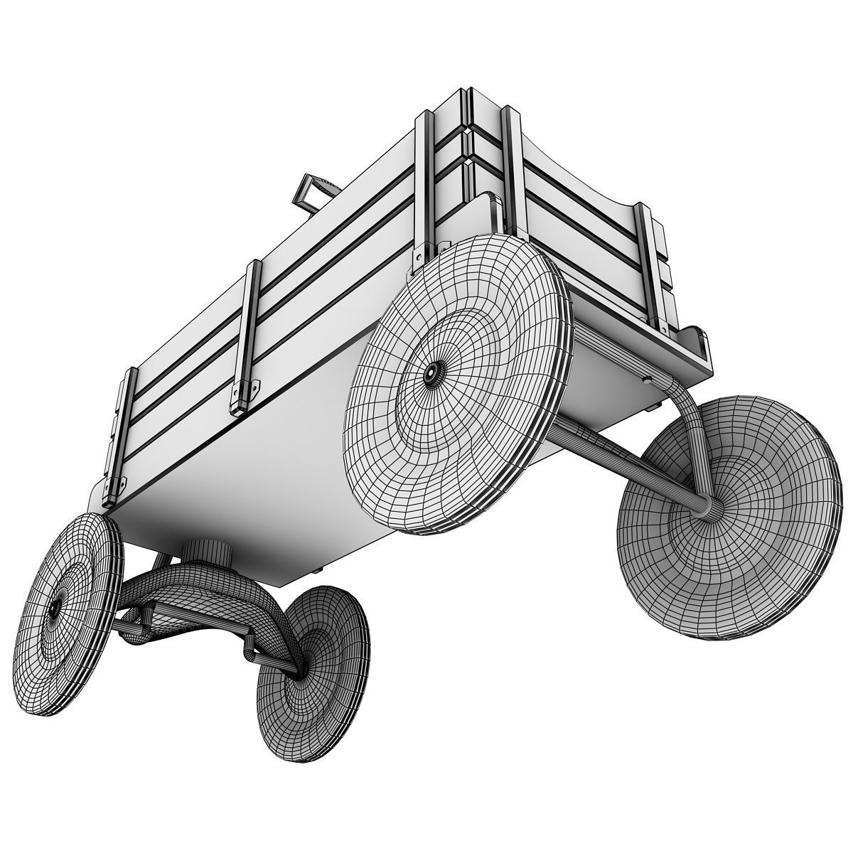 Toy Wagon 3D model_8