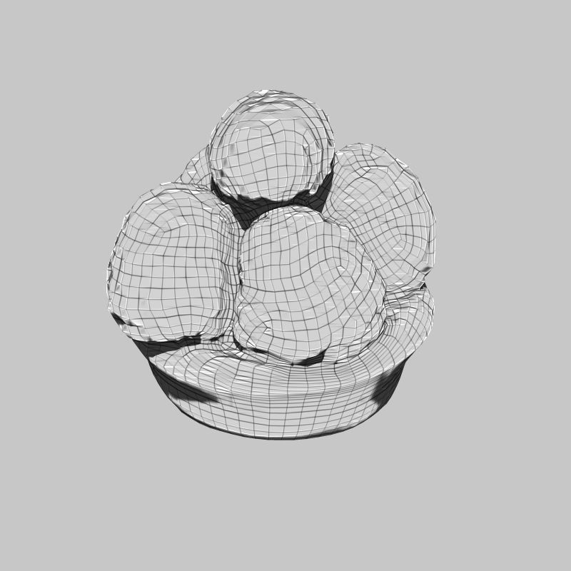 Raspberry Pie Mini Low-poly 3D model_4