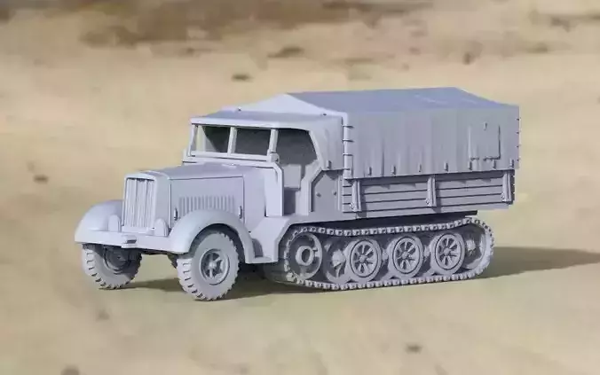 sd kfz 7 1 3D print model