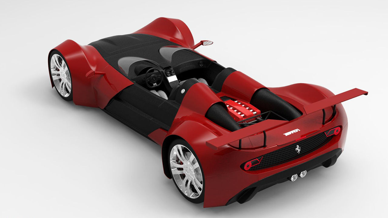 ferrari celeritas 3d model 3D model_1