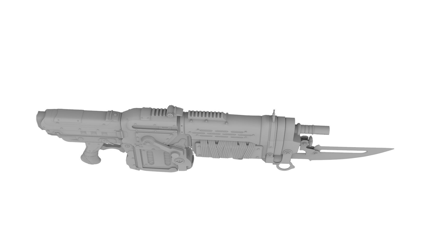 lancer rifle from gears of war 3D model_1