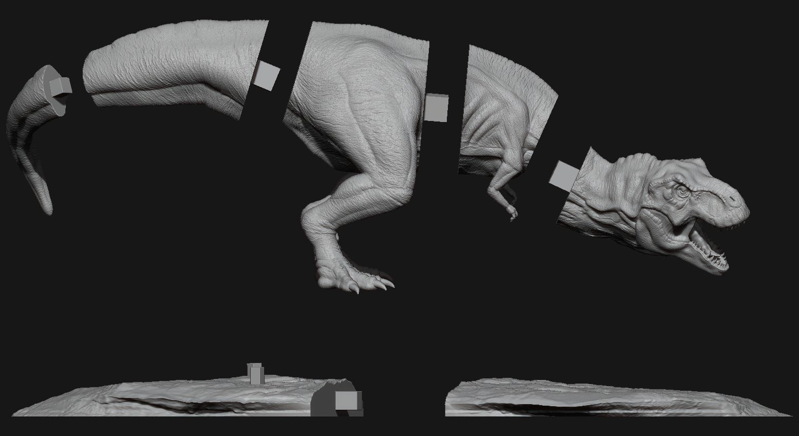 5 Pack Dinosaurs for 3d Print 3D print model_14