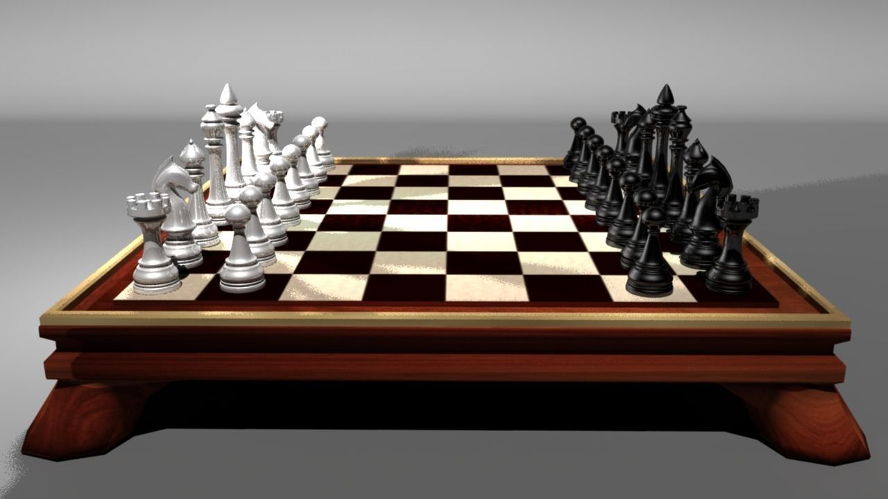 Custom Chess 3D model_1
