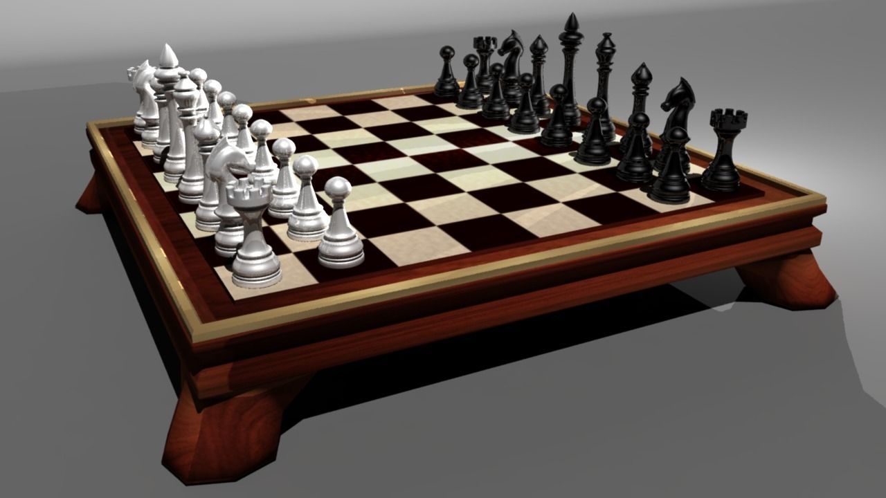 Custom Chess 3D model_2