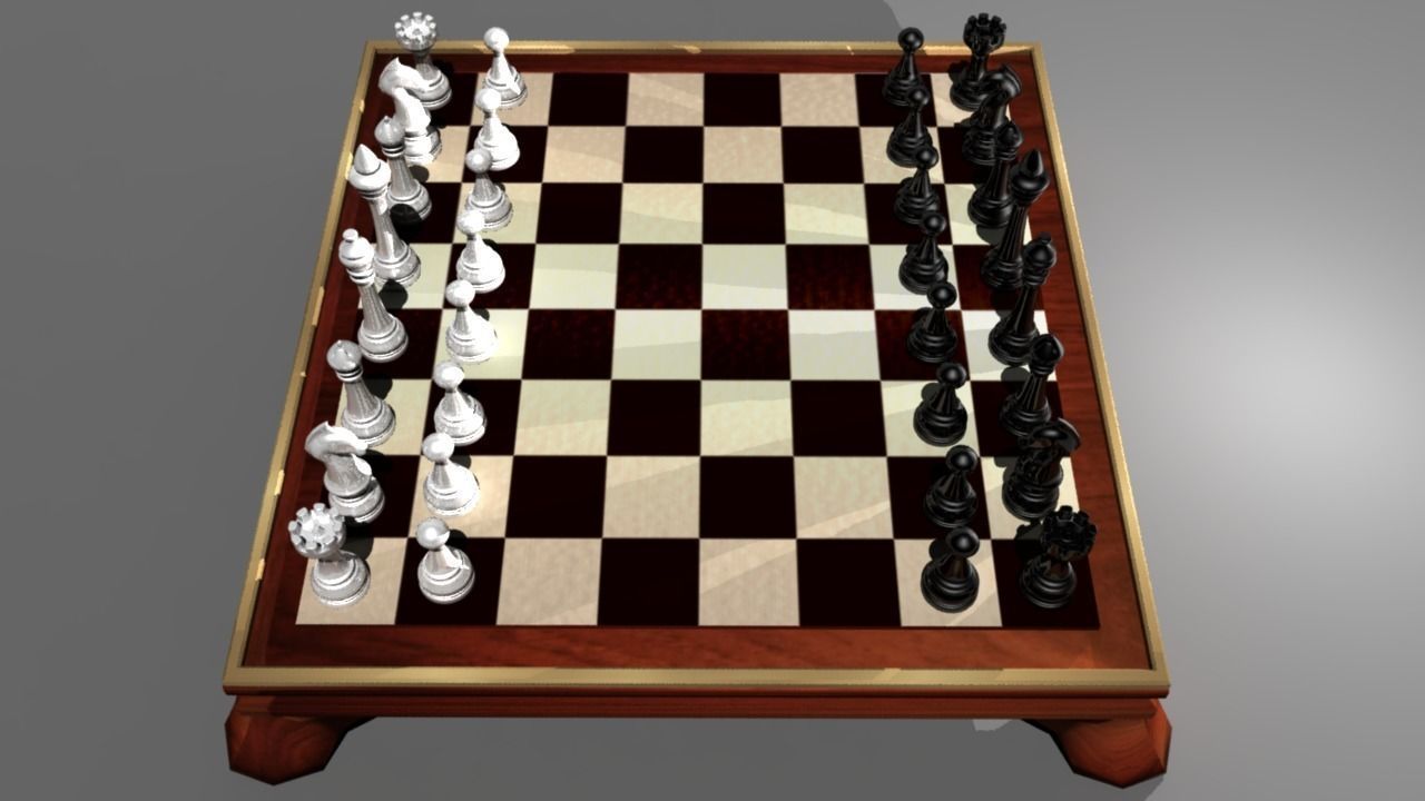 Custom Chess 3D model_4