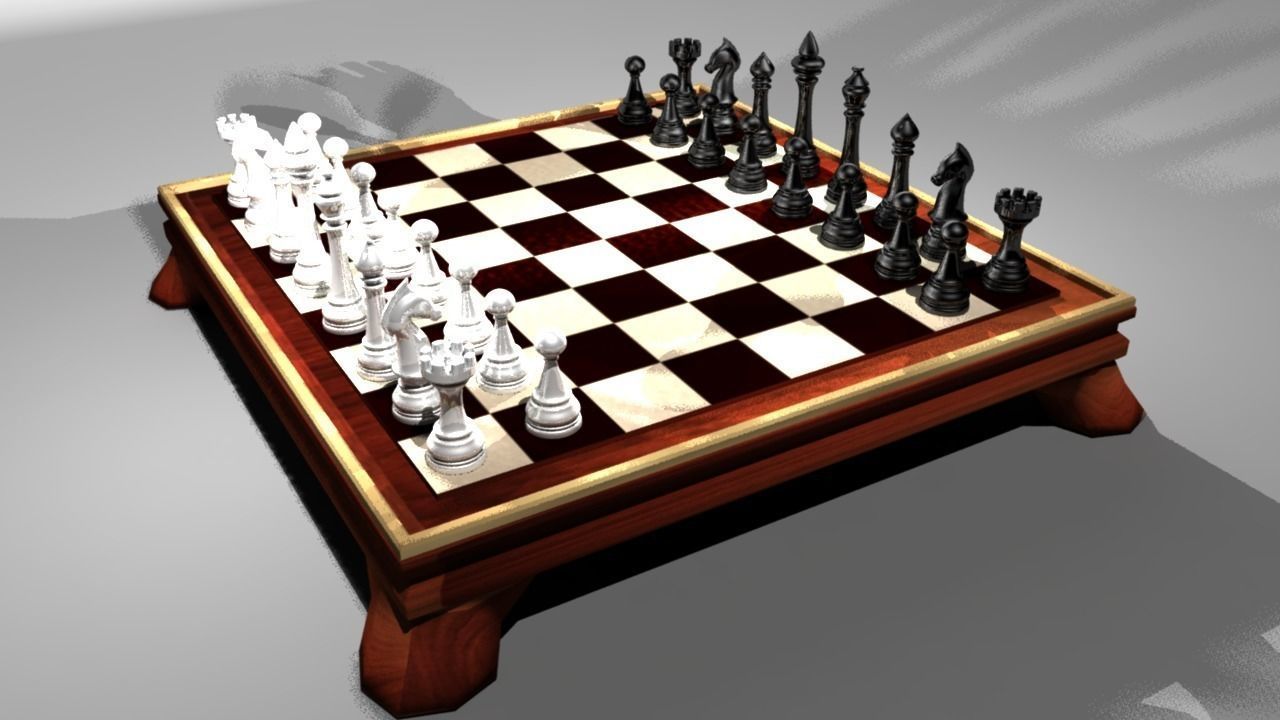 Custom Chess 3D model_0