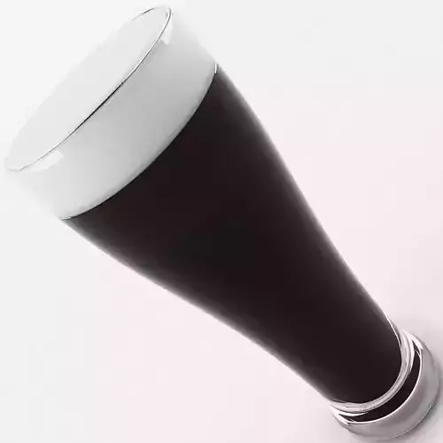 Tall Beer Glass 3D model