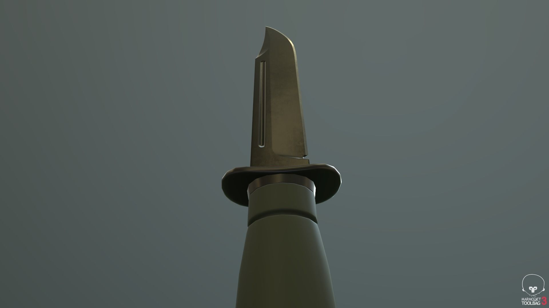 Game Ready Tactical Combat Knife Low-poly 3D model_13