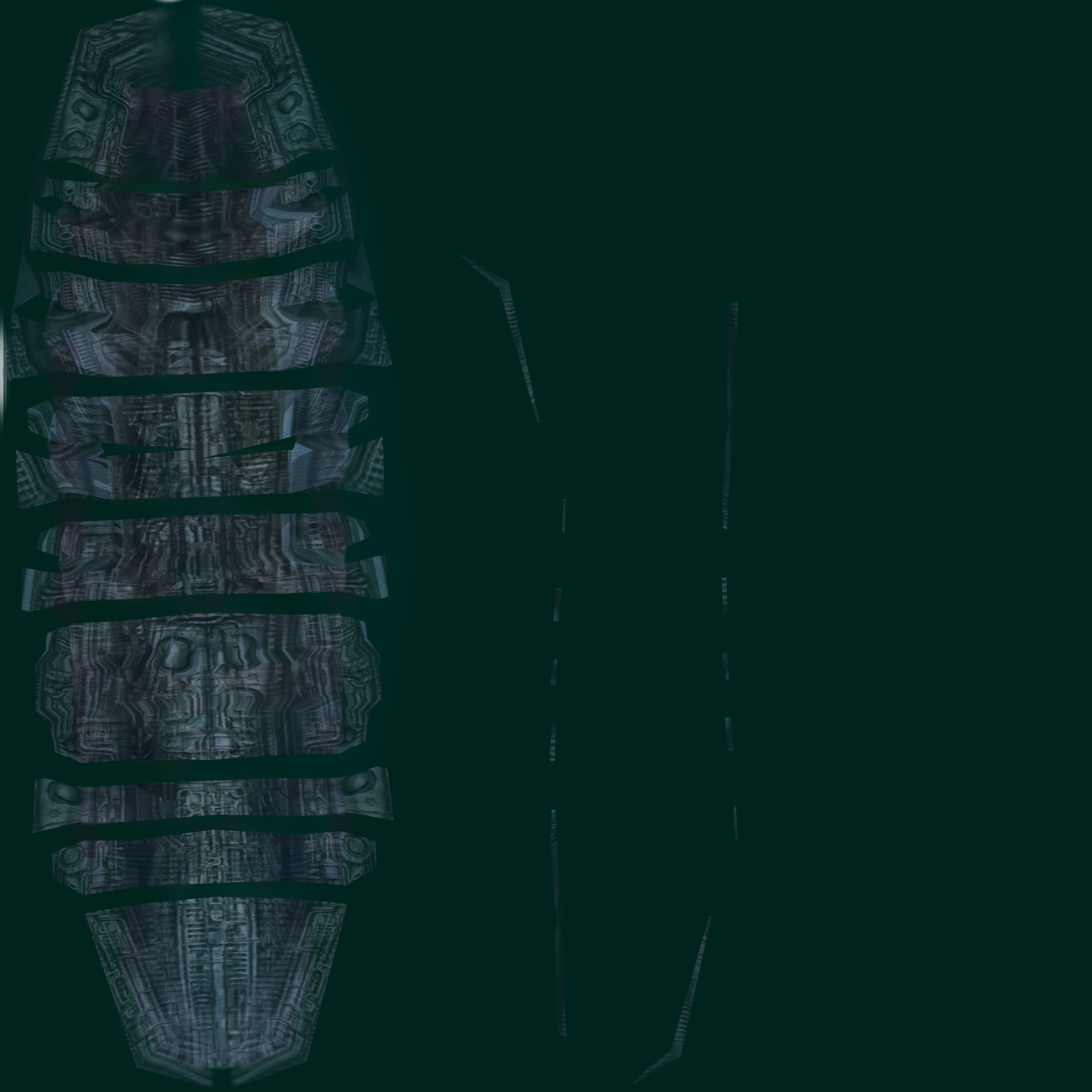  Xenomorph Low-poly 3D model_6