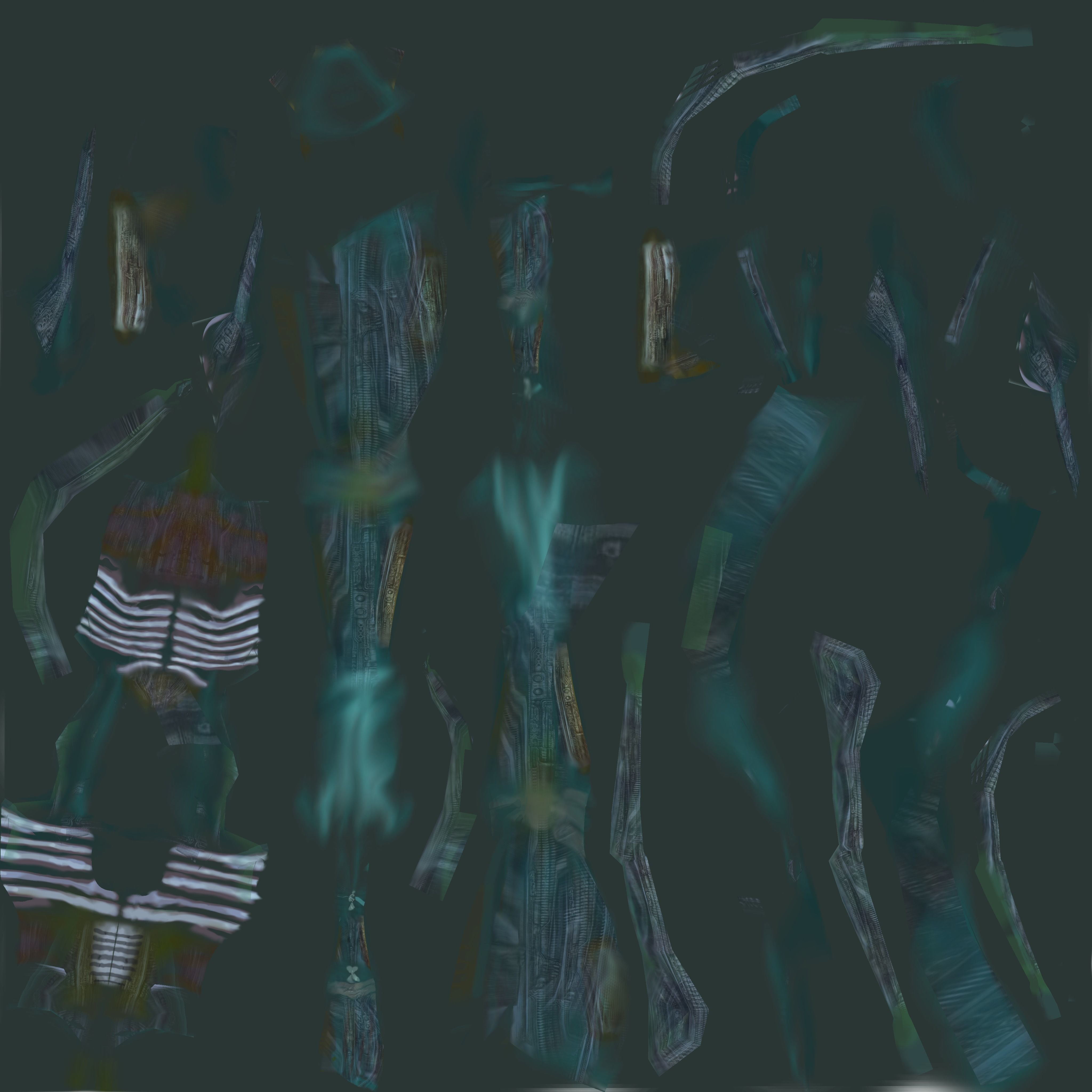  Xenomorph Low-poly 3D model_4