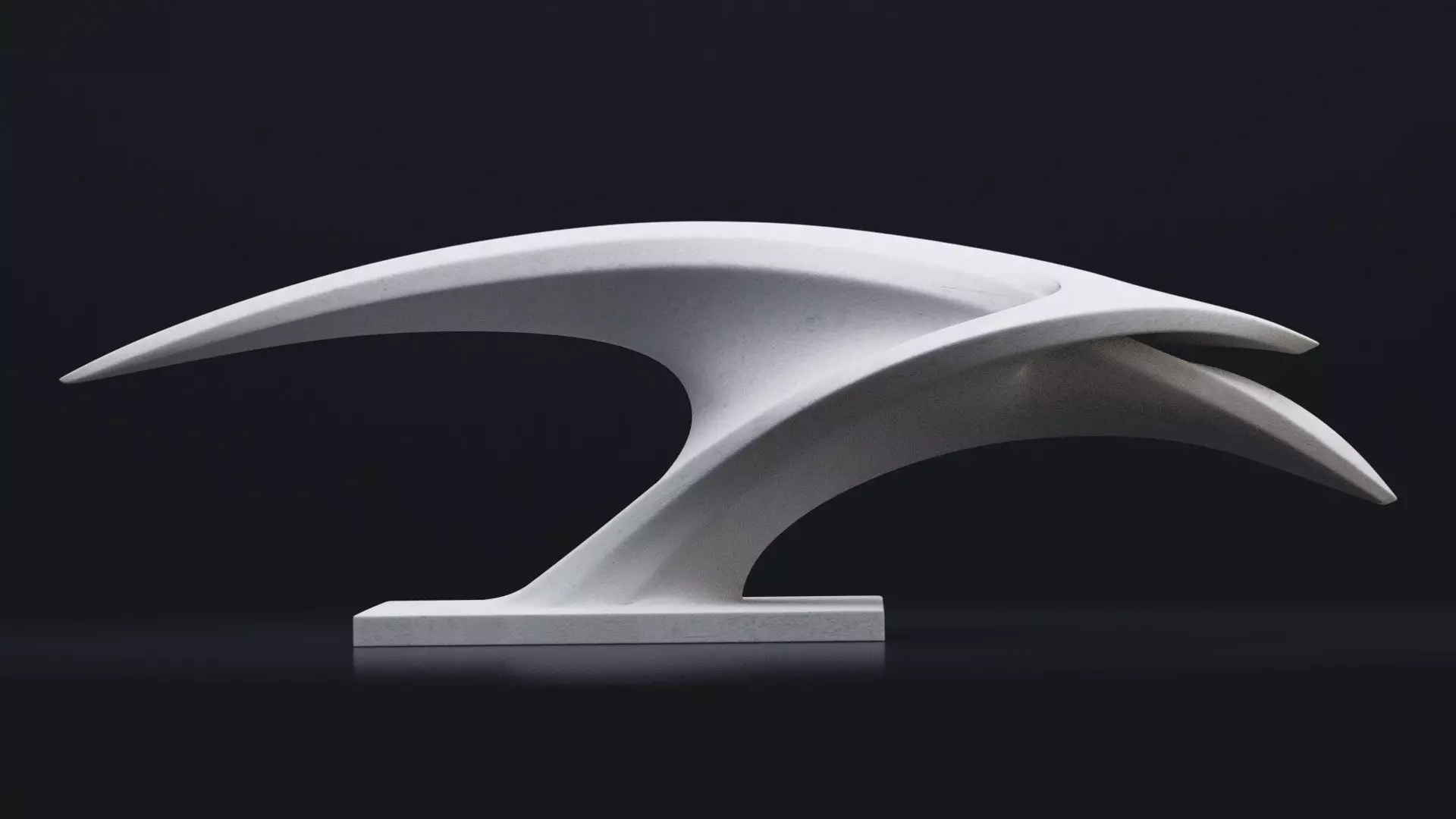 Modern abstract sculpture 022 Low-poly 3D model_0