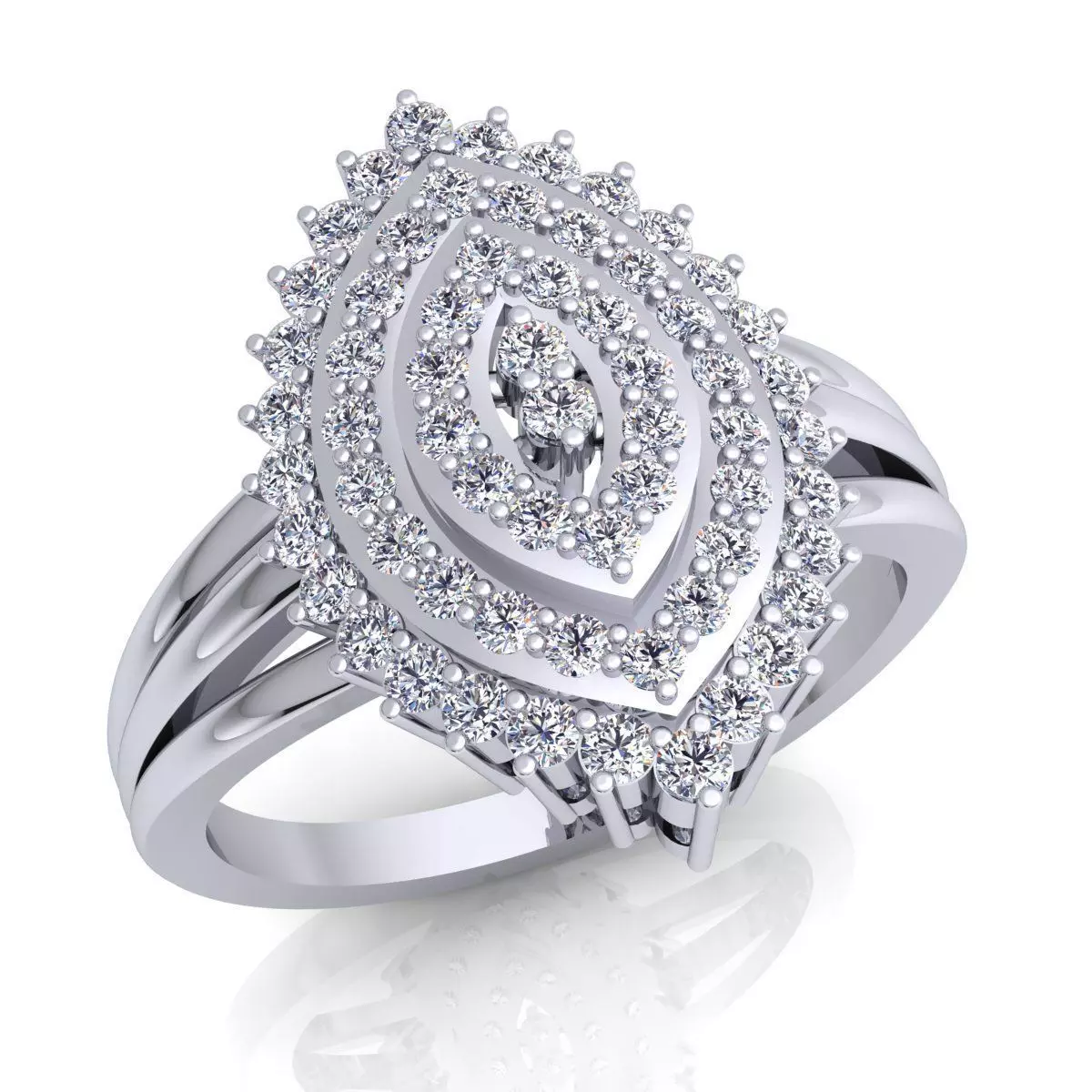Pear shape Ring 3D print model