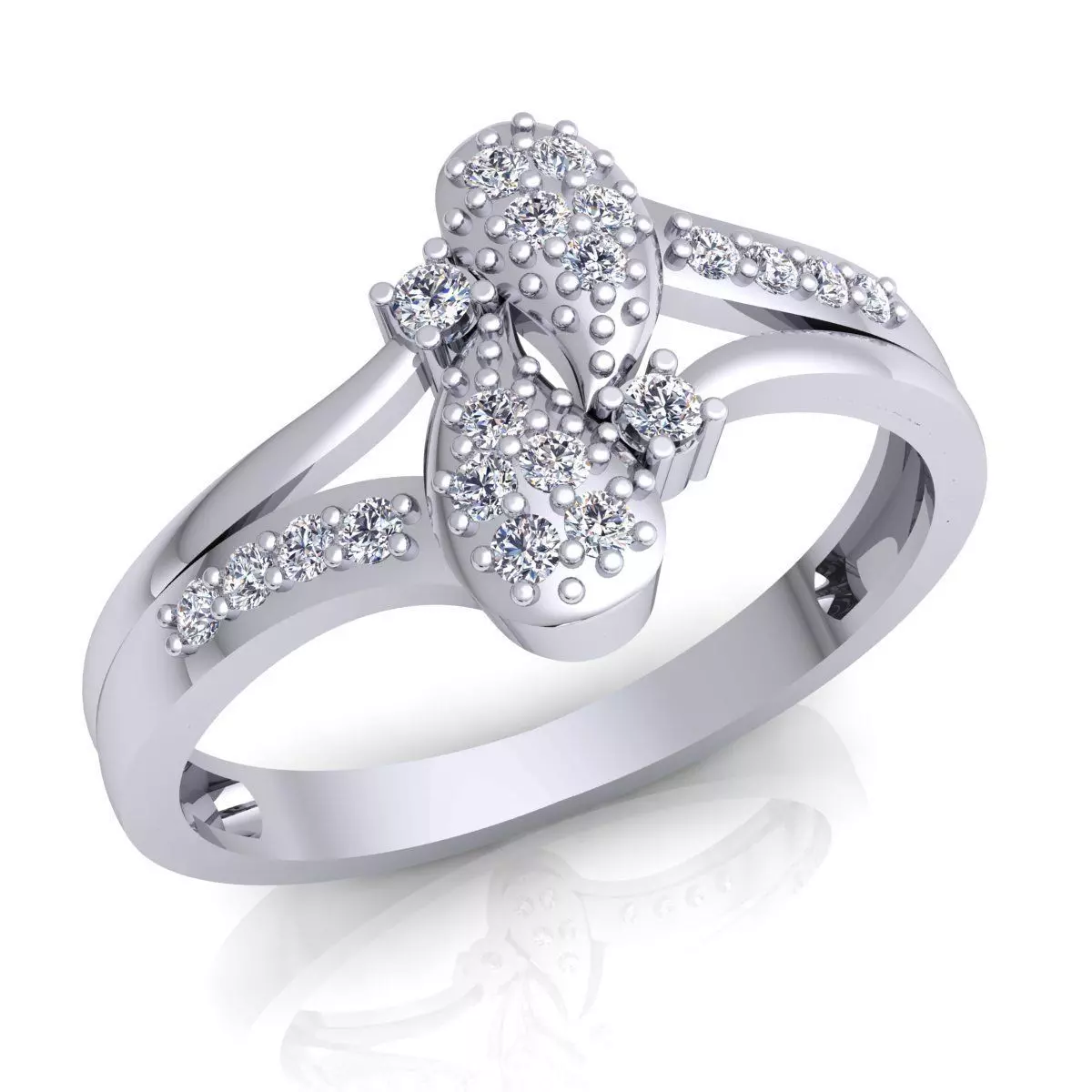 Fancy Ring 3d Model and Render Detail 3D print model_0