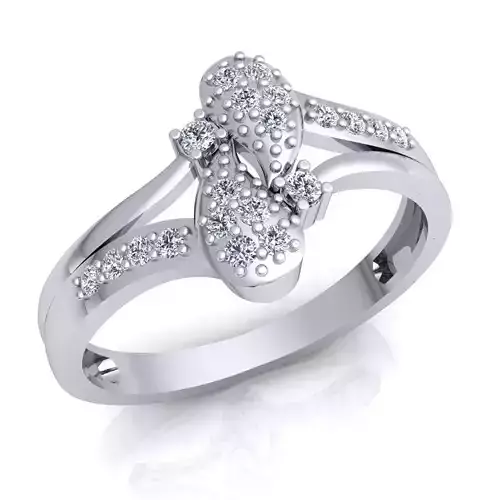 Fancy Ring 3d Model and Render Detail