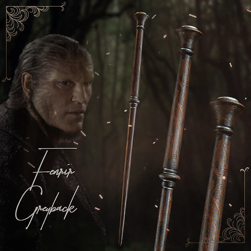 Fenrir Greyback Wand - Harry Potter 3D print model